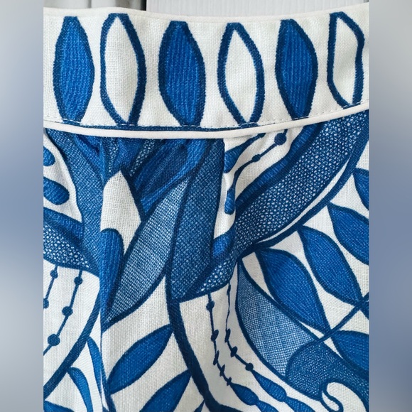 FARM Rio Lace Nature Euroflax™ Premium Linen Midi Skirt - Picture 7 of 15